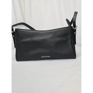 Michael Kors Moore Medium Leather Crossbody Black NWOT